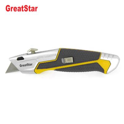 China Quick-change Auto-Loading Quick-Change Retractable Folding Utility Knife with Blade Storage Blades for sale