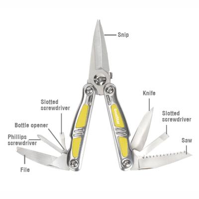 China GreatStar Universal OEM 9 Cut In 1 Multi Function Tips Heavy Duty Multi Blades And Tools Stainless Steel Scissors for sale