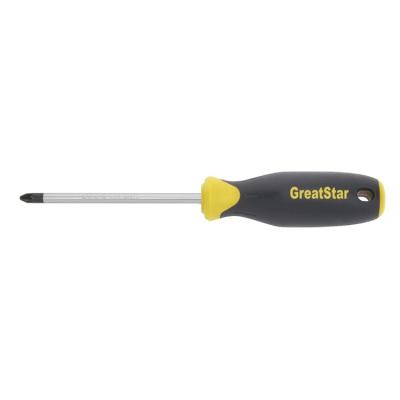 China Plastic High Quality Professional Hand Tools Comfortable Soft Handle Pozi Screwdriver PZ2 X 4