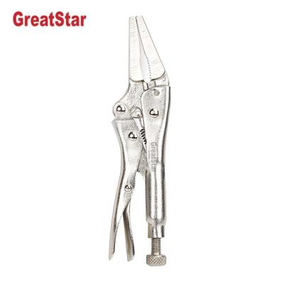 China High Quality Durable CR-V Quick Release Nose Jaw Lock Straight Pliers 115mm (4-1/2