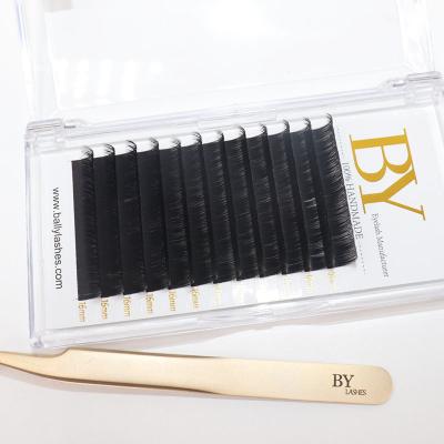 China Handmade Premium Mink Lashes Beautiful Eyelash Extensions Long Ballylash Extension Supplies Natural Individual Eyelash Extension Supplier for sale