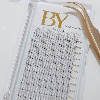 China Long Natural BY Wholesale 3D 4D 5D 6D 7D 8D 10D Premade Fans Russian Volume Lashes 0.05 0.07 0.10 Mega Eyelash Extensions for sale