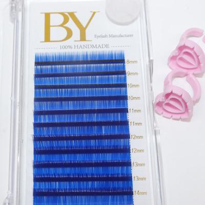 China Individual Natural Soft Bally Soft Long Eyelash Extension Mixed Length Soft Colored Lashes Colored Lashes for sale