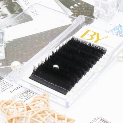 China Wholesale Custom Natural Soft Dense Row False Hair Extensions Ballylash Factory Classic Hair Extension Tray Volume Wick for sale