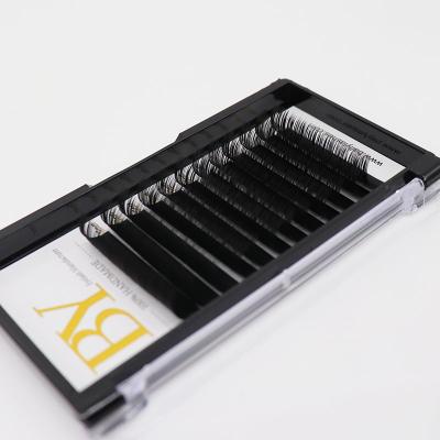 China Ballylash Custom Flat Lash Extension Natural Soft Flat Long Eyelash Extension Private Label Flat Lashes 0.15 0.20 for sale