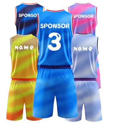 China Antibacterial popular short sleeve professional team uniforms custom custom design personalizado quality basketball singlet for sale