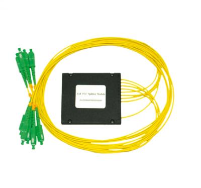 China ABS Type FBT PLC Splitter FC/UPC 1X8 PLC Network FTTH PLC Singlemode Fiber Optic PLC Splitter for sale