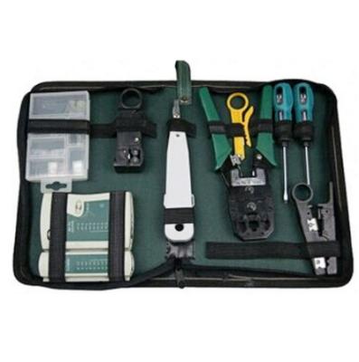 China Install network top selling tool kit with rj 45 tester for sale