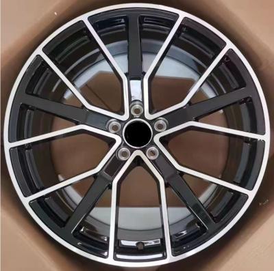 China 22*9.5 5*112 Black Aluminum Machine Face BMF SHAPE Car Alloy Wheel For Audi RS6 for sale