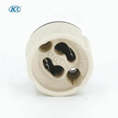 China GU10/GZ10 GU10 GZ10 Lamp Holder Socket Ceramic Base For LED Spotlight Downlight K512O01 for sale