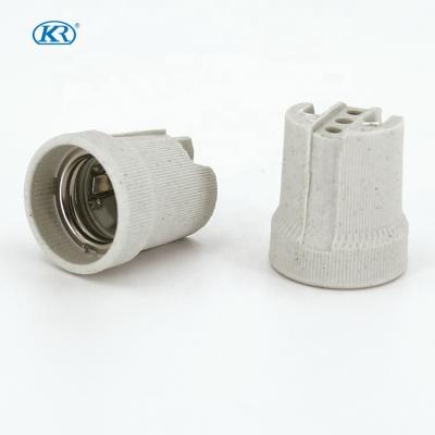 China E27 Edison Screw Kr E27 Lamp Holder Manufacture K327E T180 Ceramic Socket SAA VED CQC For Pendant Light for sale