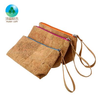 China Wholesale Eco-Friendly Mini Card Holder Business Fashion Leather Wallet Cork Pop Up Wallet Cork Wallet for sale