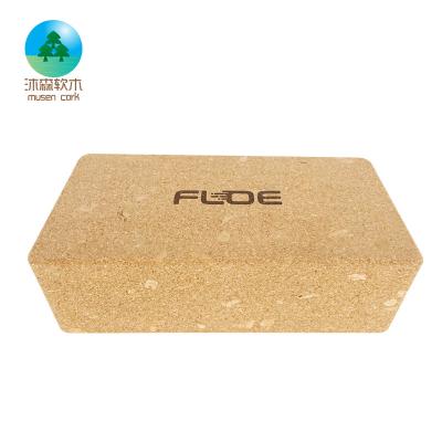 China . Wholesale Custom Printed Workout Eco-friendly High Density China Gym Fitness Cork Yoga Blocks For Women Workout 349inch for sale