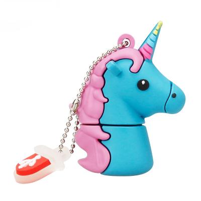 China Promotion\business\school best-selling Unicorn Cartoon Shape Disk\office on the main flash drive PVC USB flash drive for sale