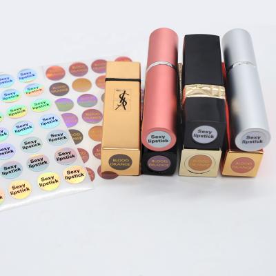 China Waterproof Lipstick Logo Lipgloss Label Stickers, Waterproof Custom Printed Vinyl Labels for Lip Gloss Tubes for sale