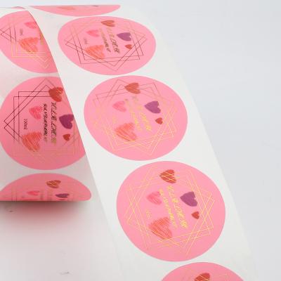 China Waterproof Round Multicolor Sticker Factory Printed Self Adhesive Transparent Round Laminated Sticker for sale