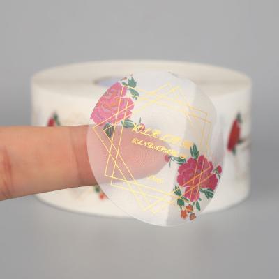 China Custom Waterproof Adhesive Sticker Label Clear Plastic Printing Stickers Waterproof for sale