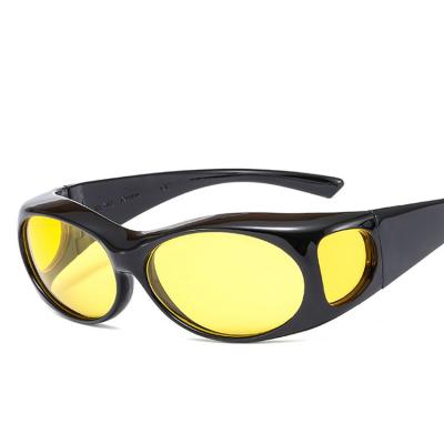 China Vintage Sun Glasses Men UV400 Glass Driving Sun Glasses Unisex Yellow Glass Driver Queena Night Vision Sunglasses Fashion Sun Glasses Men for sale