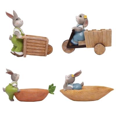 China Cute Landscape Cartoon Flowerpot Autumn Harvest Flower Pot Novelty Rabbit Garden Vase For Indoor Plants Flower for sale