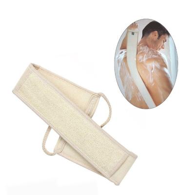 China All Natural Soft Skin Care Exfoliating Back Massage Spa Shower Body Loofah Sponge Strap Brush Body Cleansing Wash for sale