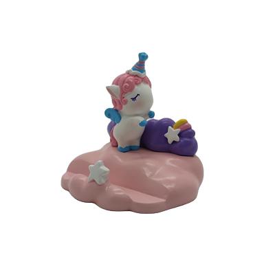 China Unicorn Mobile Phone Bracket Handicrafts Blue Pink Handmade Christmas Gifts from Europe for sale