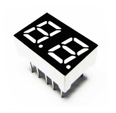 China Kinley show 0.28 inch 2 digit DIP 10 pin 7 segment tiny numertic led display 2821 with blue emitting color for sale