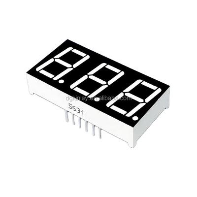 China 3 Digit Display 0.56 Inch 3 Digit 5631 7 Segment Led Display Module With Super Red for sale