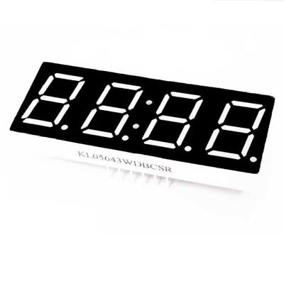 China Clock 0.56 inch 7 segment led display 4 digit 12 pin 7 segment display layout-ld-5461bs for sale