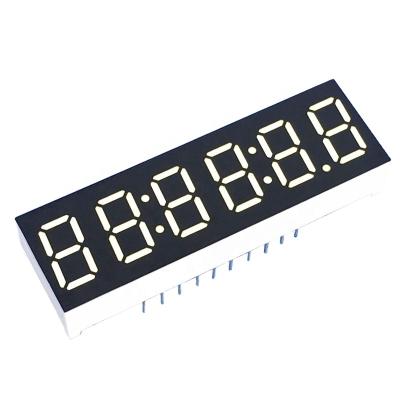 China Hot Sale Clock Display Customs Lead Clock Module 0.36 Inch Super Red 7 Segment Led Display 6 Digit for sale