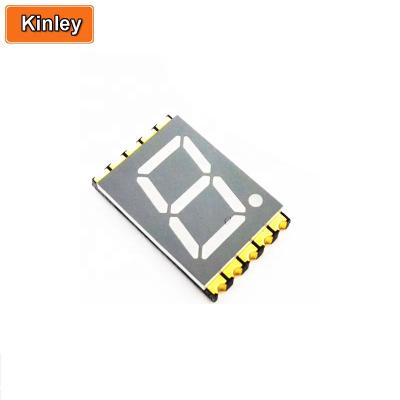 China Kinley Display 0.39 Inch Amber Orange Digit 1 1 Digit SMD 7 Segment Display Common Anode Or Common Cathode for sale