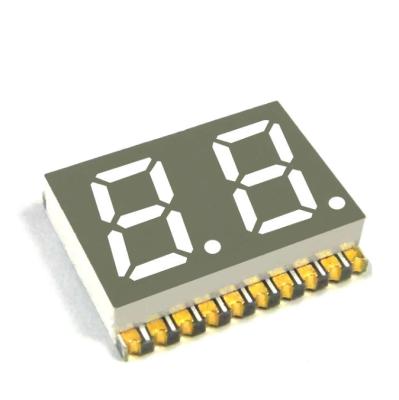 China Kinley display super red 0.3 in 7 segment 2 digit smd led display module for sale