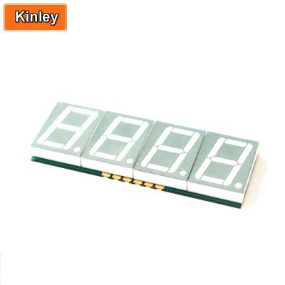 China Kinley Display 7 Segment LED Display 0.56 Inch 14.22 Mm 4 Digit Blue SMD for sale