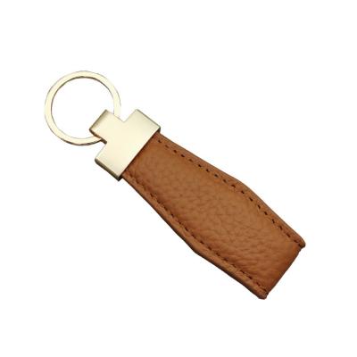 China Promotional Gomi Cowhide Leather Car Cowhide Leather Luxury Key Chain Environmental Friendly Keychains for sale