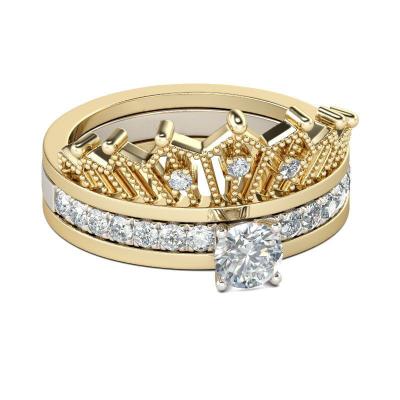 China CLASSIC Newest Simple Design Gold Diamond Engagement Ring Fine Jewelry Gomi Jewelry Rings for sale