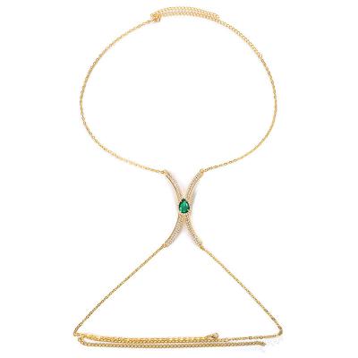 China GOMI Body Chains Fashion Beach Star Jewelry Gold Stainless Steel Fashion Jewelry Environmentally Friendly Spiritual Body Chain for sale