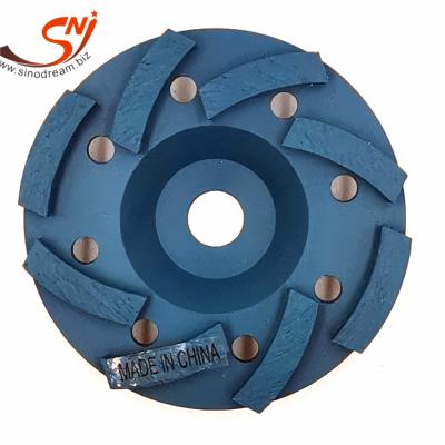 China . High Speed ​​Straight Soft Edge 100 Mm Body Fine Press Special-shape High Frequency Diamond Cup Grinding Wheel en venta