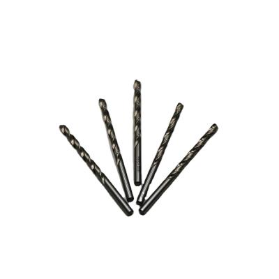 China Wood Drilling 5mm Fully Ground Tin Coated M35 Twist Drill Bit For Metal Ember Finish for sale