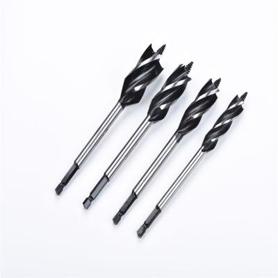 China Steel 19.5 21 24 Fast Shank Four Shank Boring Blade Slot Boring Millimeter Carbon Steel Auger Wood Drill Bits en venta