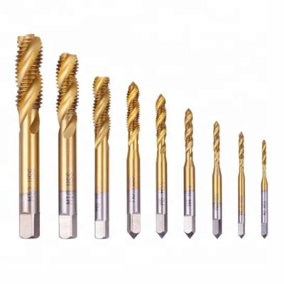 Cina Screw Thread Tap M6 Rainbow Surface Thread Tapping Drill Bit HSS Spiral Spline Tap For Metal Thread in vendita