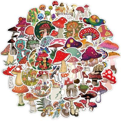 China 50PCS Sun-protection 50PCS No-double Cartoon Mushroom Factory Graffiti Waterproof Cute Luggage Laptop Suitcase Skateboard Travel Stickers Funny Sticker Decals for sale