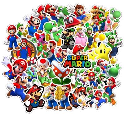 China 50PCS Mario Game Stickers IY NO-DOUBLE Bike Travel Luggage Waterproof Laptop Phone Guitar Classic Cartoon Sticker Decals Fun For Kid Toys Gift for sale