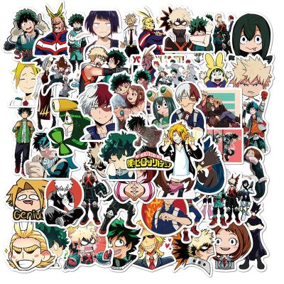 China No-Double My Hero Academia Stickers Suitcase Laptop Skateboard Izuku Midoriya Waterproof Sun-protection 50pcs Might Boku No Hero Academia Anime Character Decals for sale