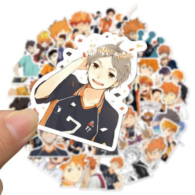 China no-dual Sun-protection 52 pcs Haikyuu Anime Haikyuu Stickers Pack Waterproof Vinyl Stickers Classic Japanese Anime Stickers For Kids Bumper Teens adult laptops for sale