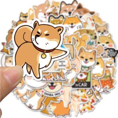 China NO-Dual Sun-protection 50 PCS Dog Waterproof Stickers For Water Bottles Cute Vsco Girl Stickers For Laptop Phone Hydor Flask Fashionable Waterproof Stickers for sale