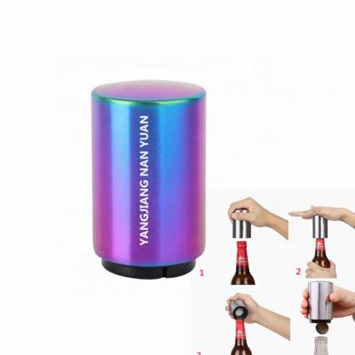 China Sustainable Automatic Pull Down Pop Stainless Steel Magnetic Beer Bottle Opener for sale