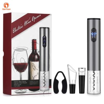 China Viable Wine Accessory Wine Cork 4 in 1 Electric Rechargeable Automatic Wine Corkscrew Gifts for sale