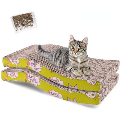 China High Quality Viable Cat Scratcher Toys Cat Scratching Catnip Wrinkle Paper Cardboard for sale