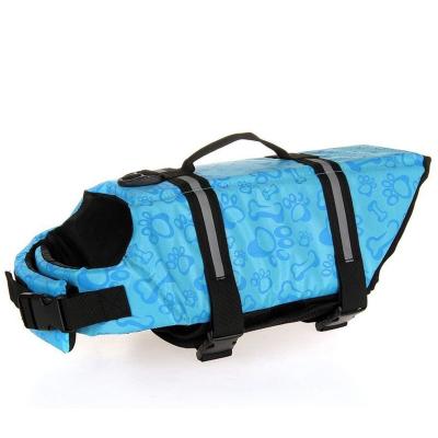 China Dogs Drops Wholesale Dog Life Vest High Visibility Ripstop Dog Life Vest High Floatation Swimwear Adjustable Shipping Pet Life Preserver for sale