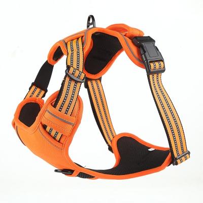 China Universal Outdoor Walking Reflective Type Dog Front Clip Heavy Duty Dog Pet Carrier Vest Harness for sale