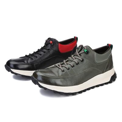 China Cushioning Wholesale Custom Made Black Leather Mens White Shoes Mens Sneakers 2022 Fashion Running Sneakers For Men Casual for sale